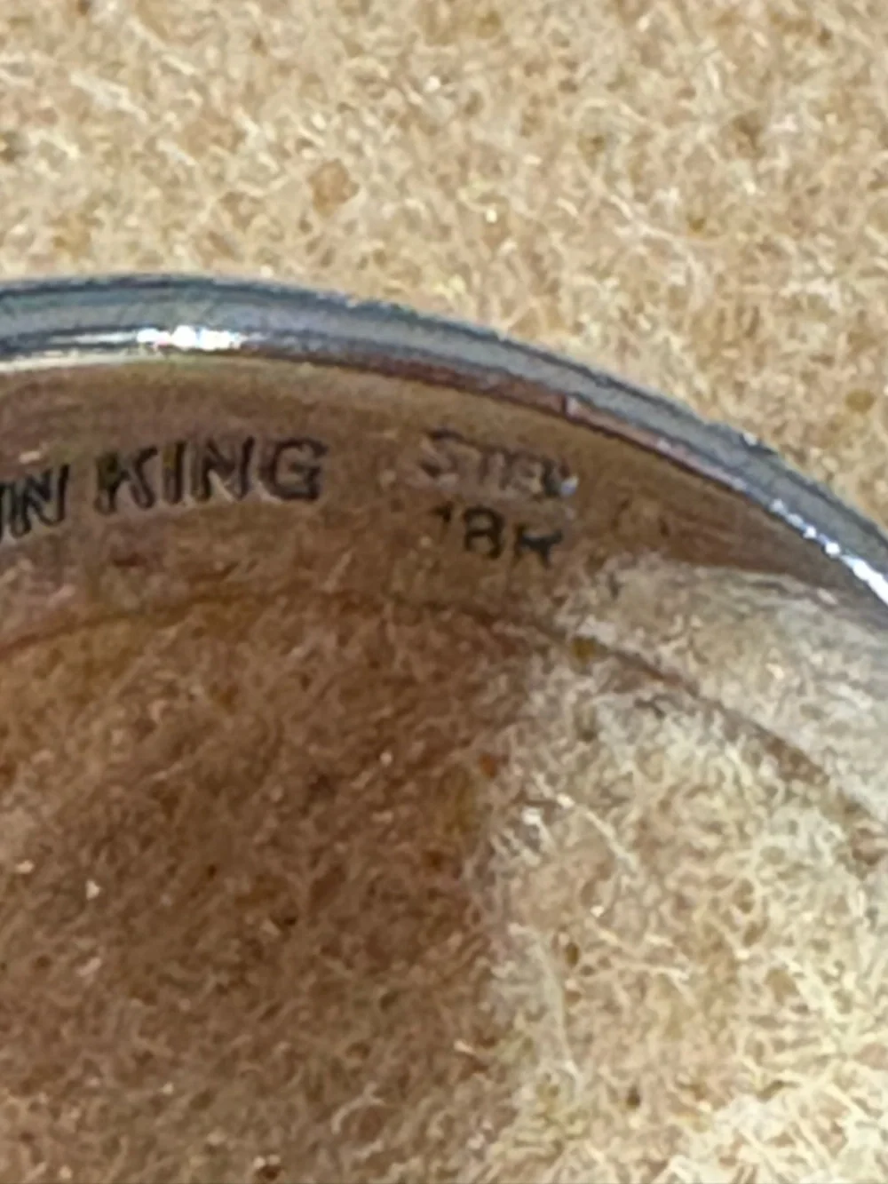 Sterling and 18k gold ring with citrine - Picture 7 of 10